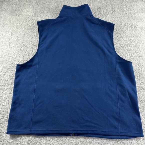 L.L. Bean Fleece Vest Mens 2xl Blue Full Zip Light‎ Weight Fitness NWT 278049 - Picture 3 of 10